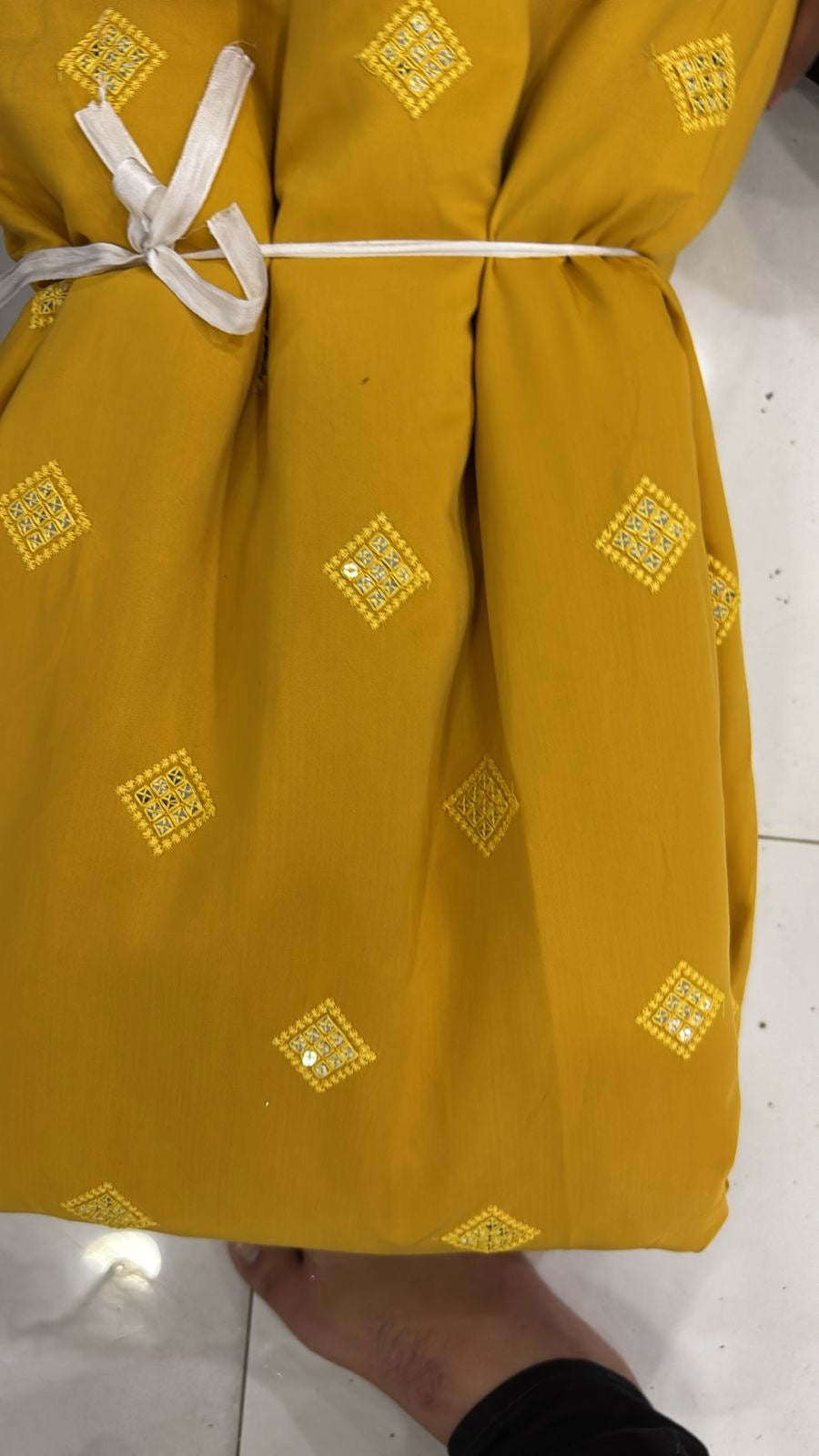 All-Over Mirror Embroidered Kurta Set for Men