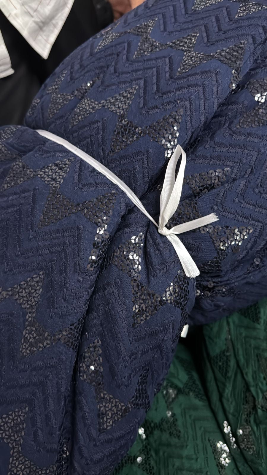 Men's Sequin Embellished Kurta - Festive Wear