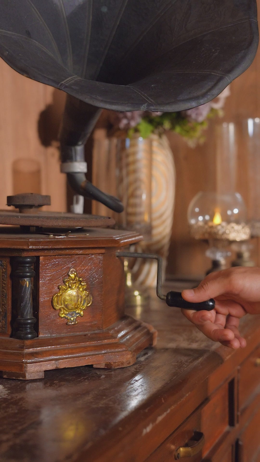 Black Cotton Silk Men's Kurta with Neck Embroidery & All-Over Mirror Work