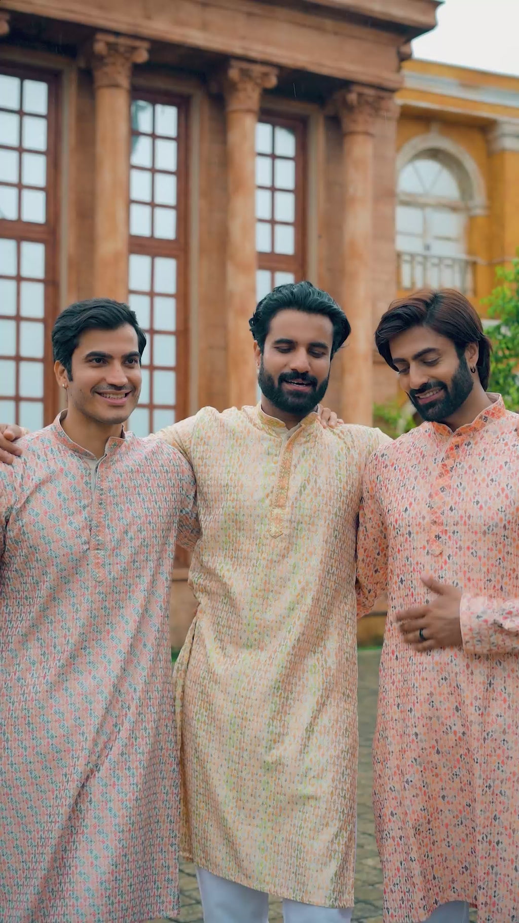 Men’s Cotton Printed Kurta with Metallic Touch