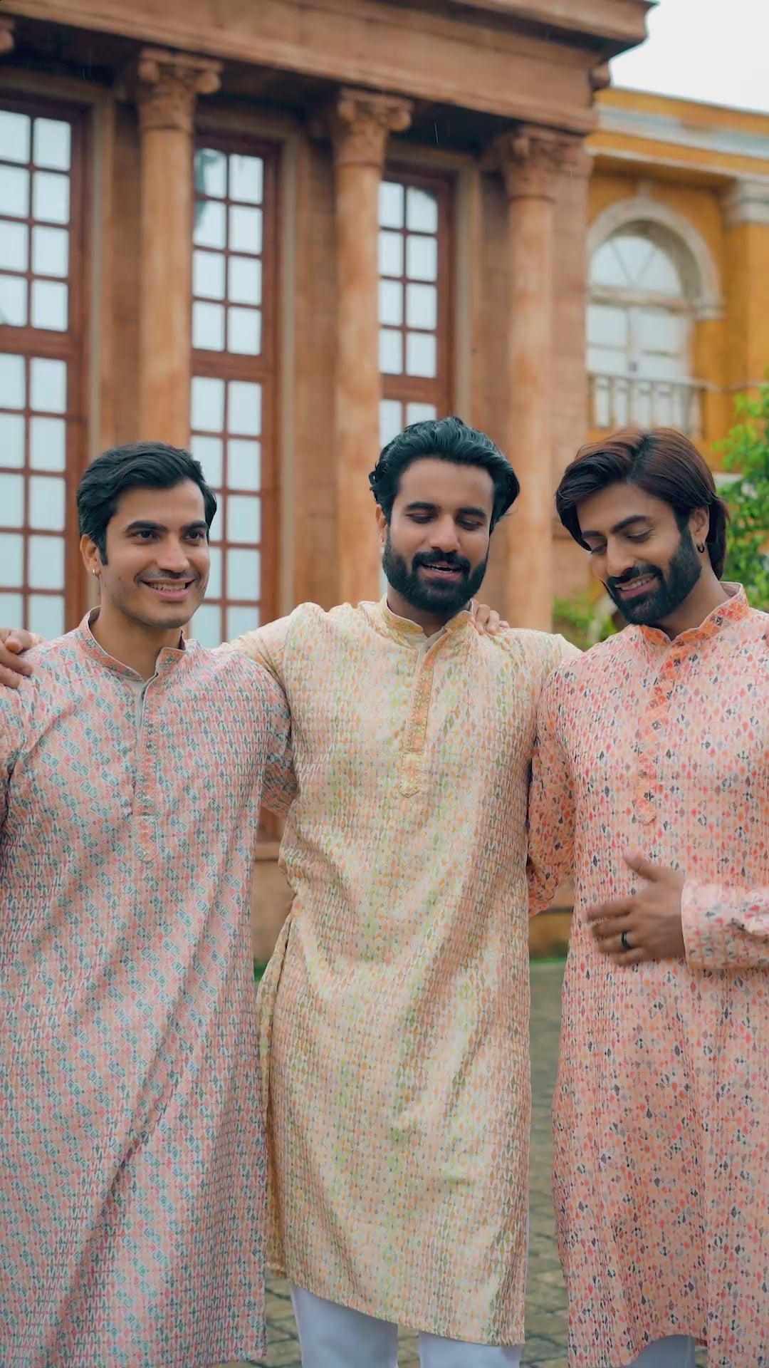 Men’s Cotton Printed Kurta with Metallic Touch